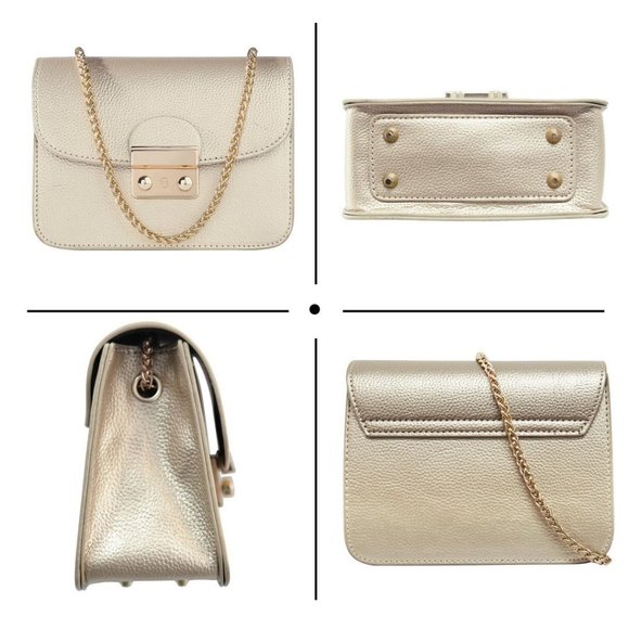 Small Evening Bags for Women Crossbody Bag Chain - Gold - Picture 7 of 7